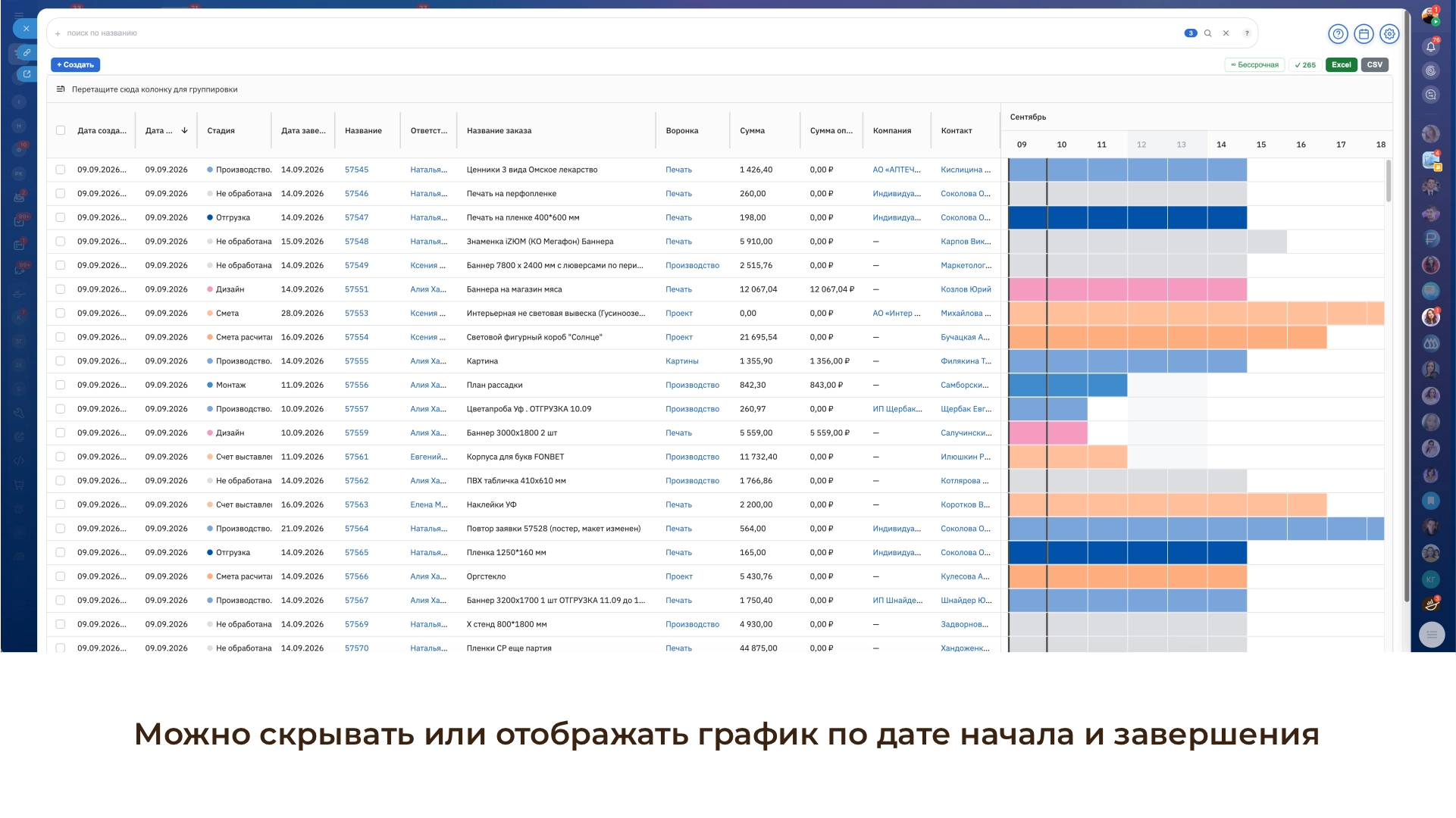 Смарт-таблицы CRM